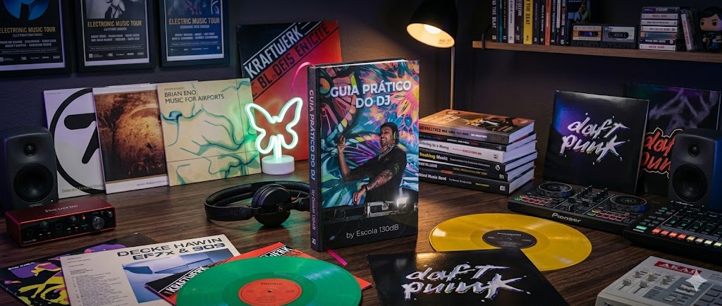 Capa do e-book de introdução à discotecagem da Escola 130dB